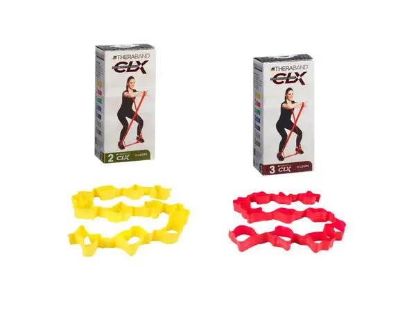 Thera-Band CLX Fitness-Band 2er Sett, extra leicht & leicht