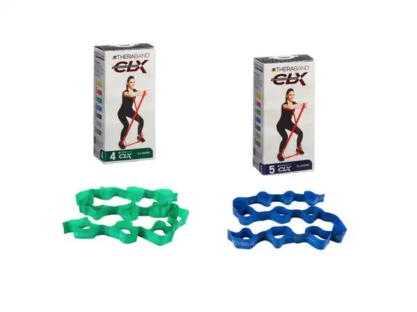 Thera-Band CLX Fitness-Band 2er Set, mittel & stark