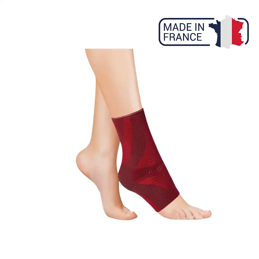 Ankle Brace - Multiple Sizes - Gibaud - Red / 1: 18 - 20 cm