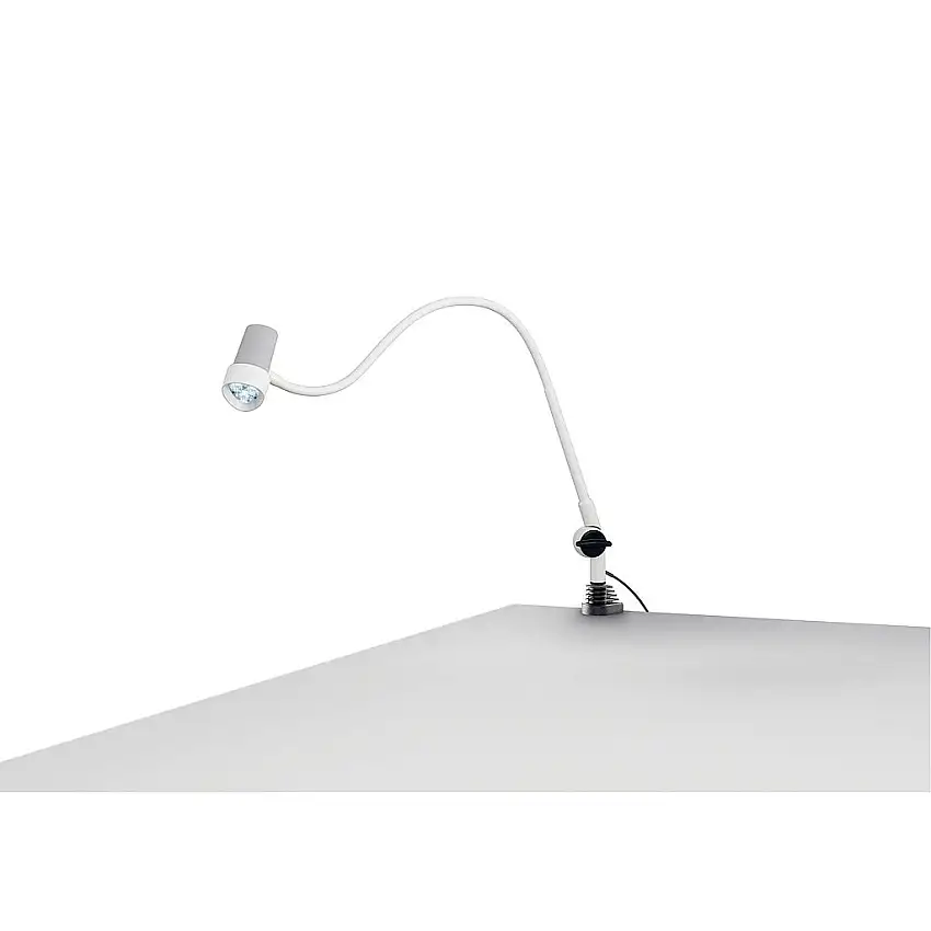 Lampe d'examen LED Halux N30 avec fixation - Vertical / Avec support articulé / Avec pince étau table