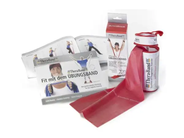 Thera-Band Fitnessband rot, mittel, 2.5 m