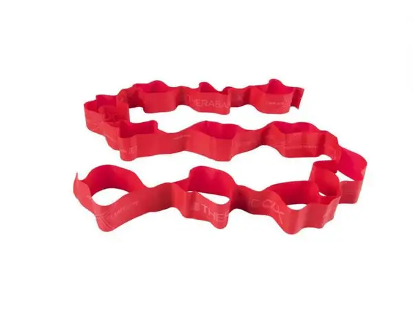 Thera Band CLX Fitness-Band, rot/mittelstark 2m