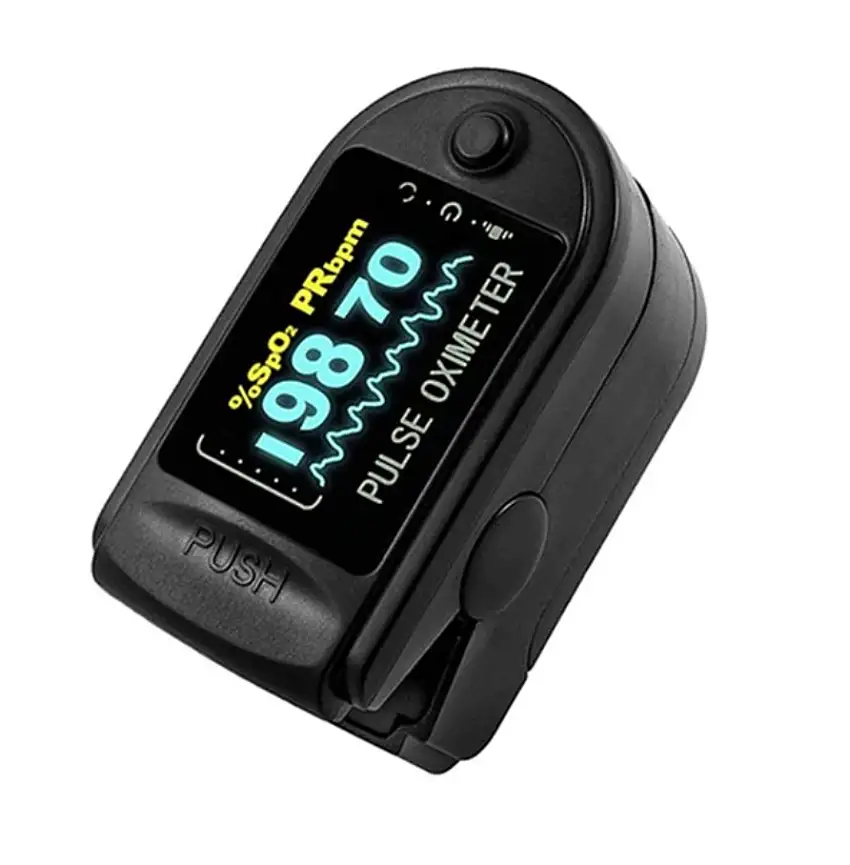 Pulse Oximeter - Black or Blue - Black