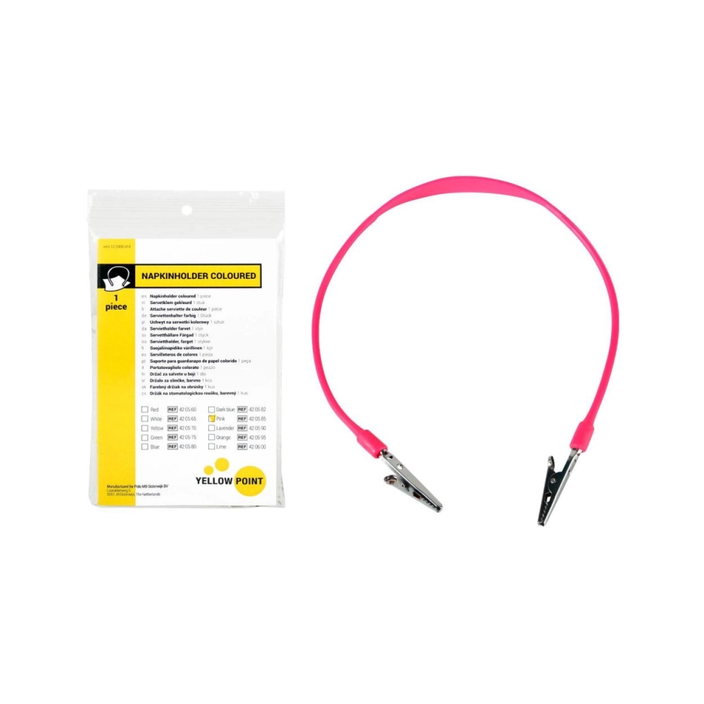 Yellow Point Chaînette pour serviette rose