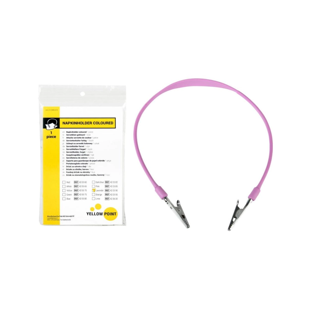 Yellow Point Chaînette pour serviette lavande