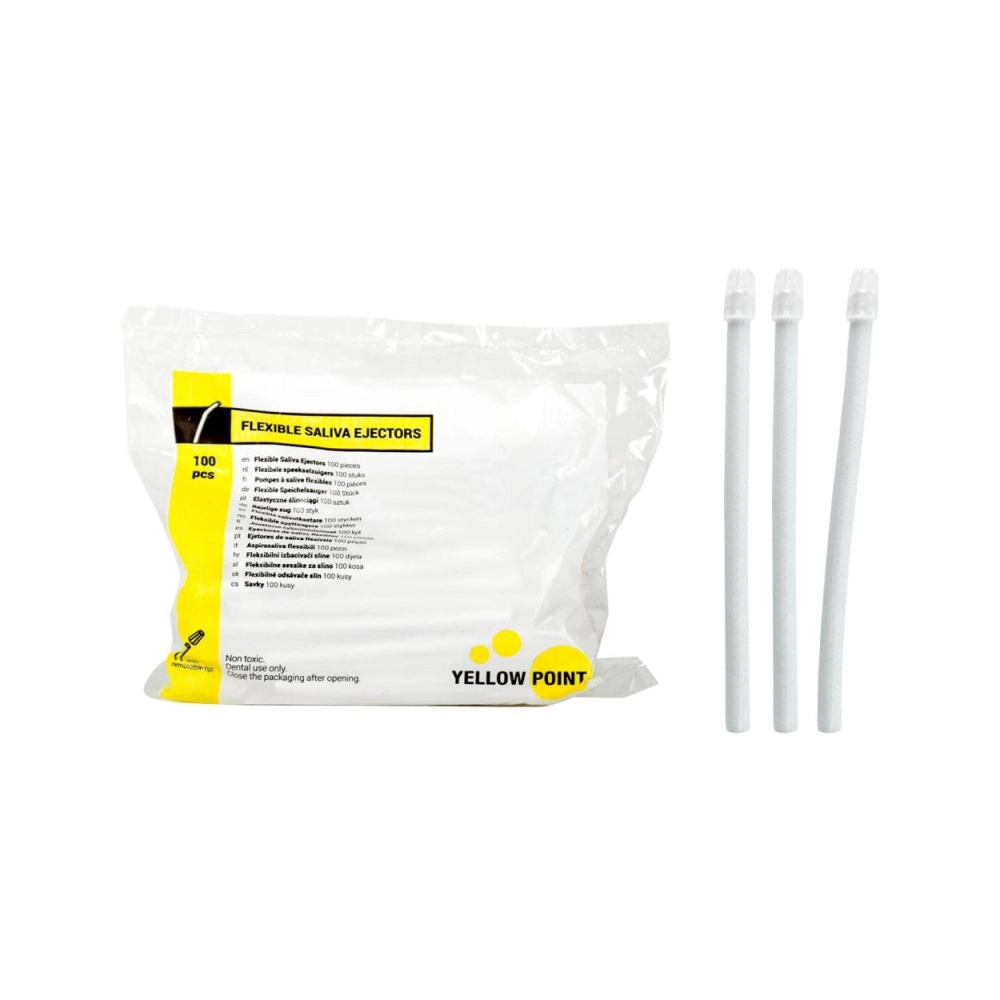 Y.P. Pompes à salive blanches 100 pcs