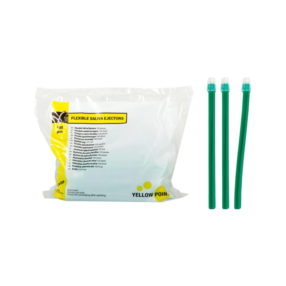 Y.P. Pompes à salive vertes 100 pcs