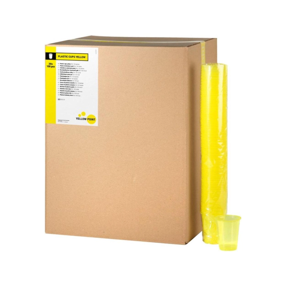 Yellow Point gobelets 180 cc jaune 3000 pcs