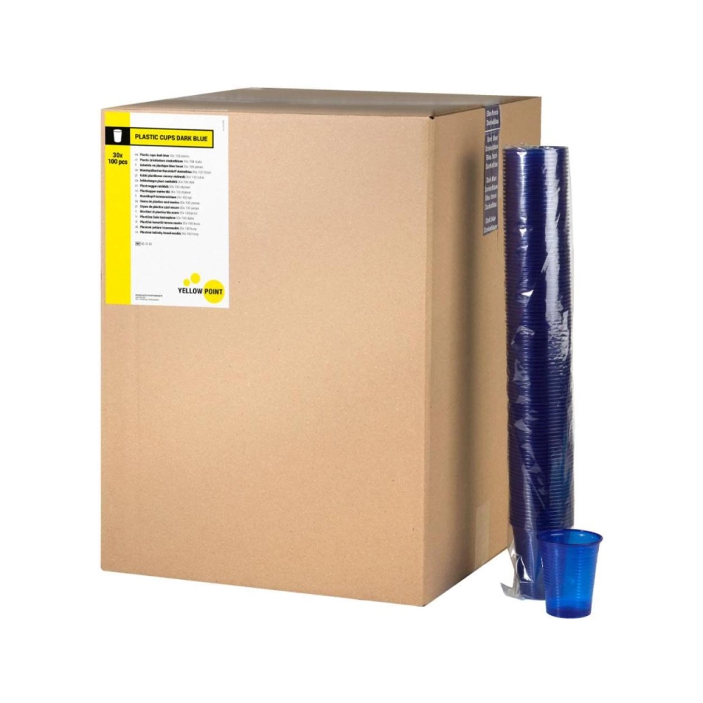Y.P. gobelets 180 cc bleu foncé 3000 pc