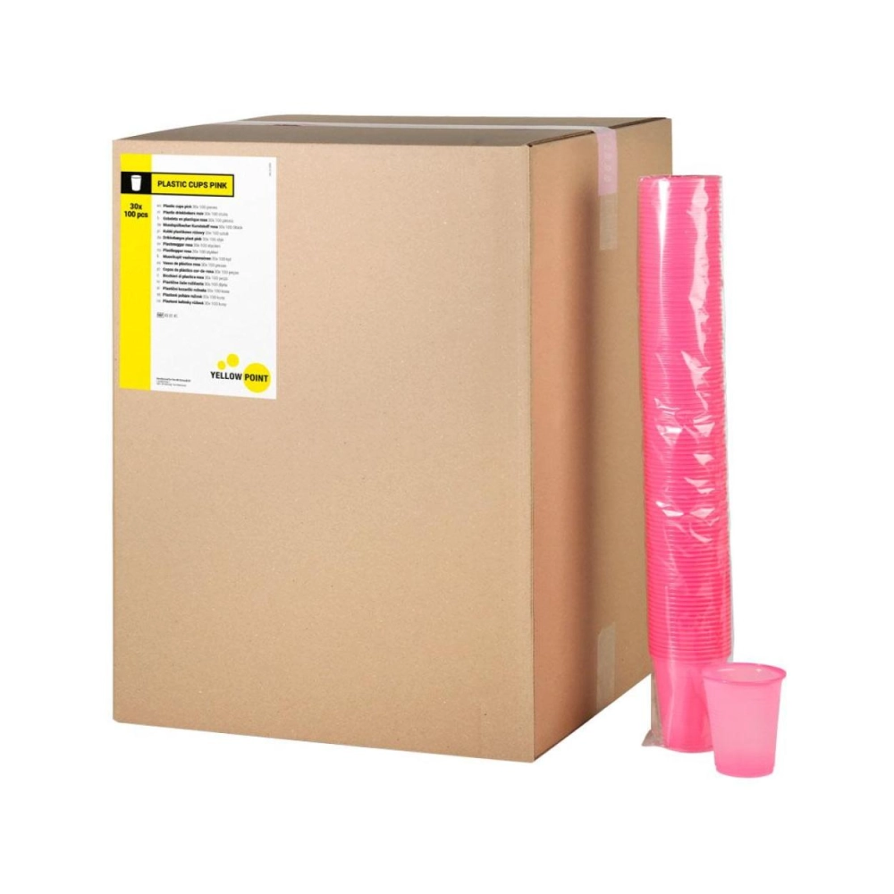 Yellow Point gobelets 180 cc rose 3000 pcs