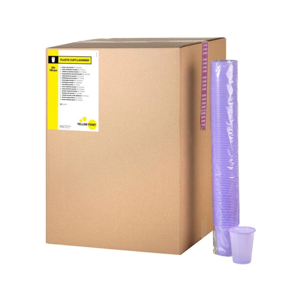 Yellow Point gobelets 180 cc lavande 3000 pcs
