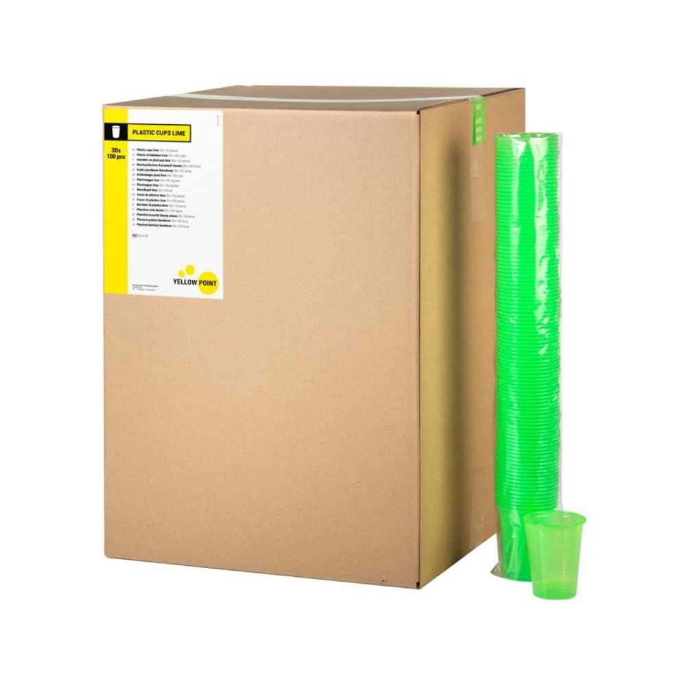 Yellow Point gobelets 180 cc lime 3000 pcs