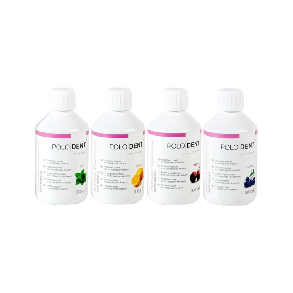 PoloDent poudre prophylactique Classic assortiment 4x 300 g