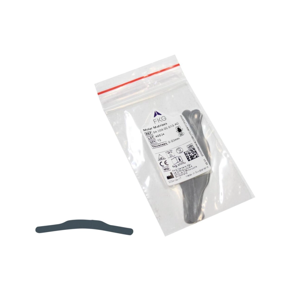 FKG Matrices no.16 molaires x-fin 0,035 mm 12 pcs