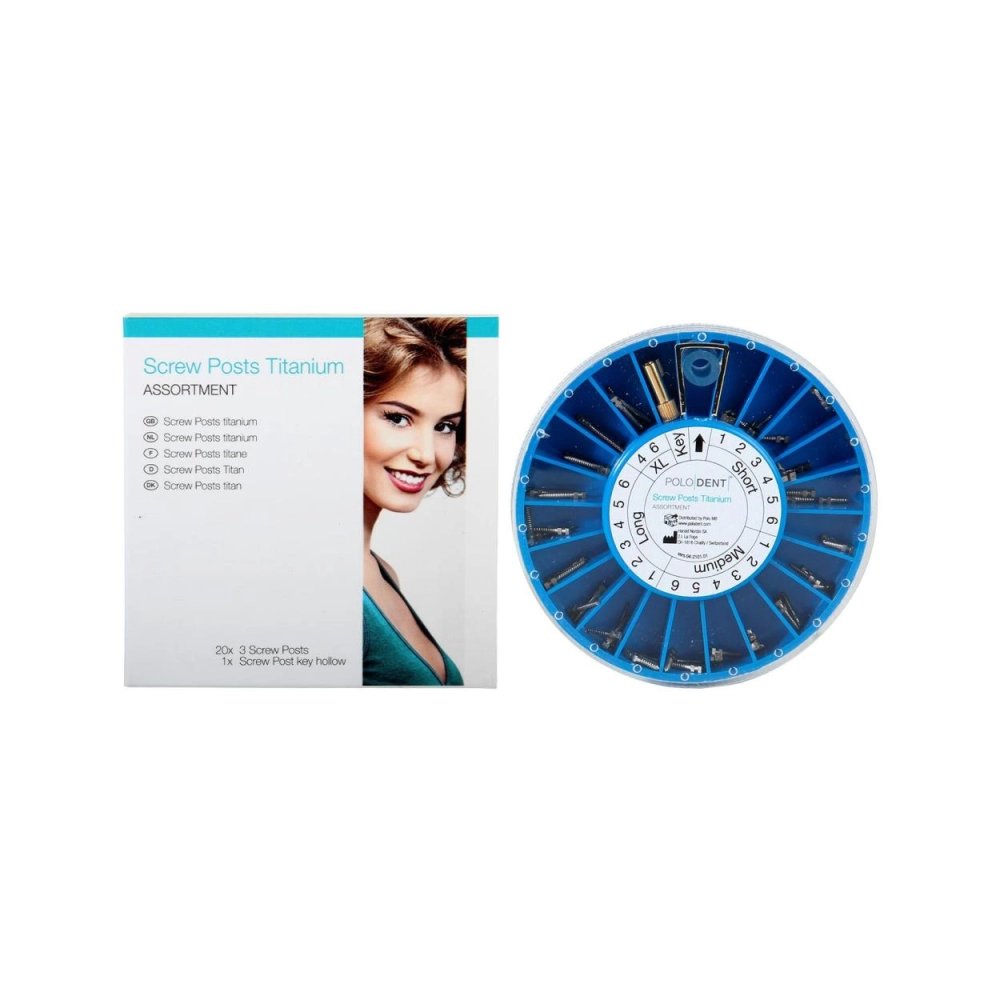 PoloDent Screw Posts titane assortiment