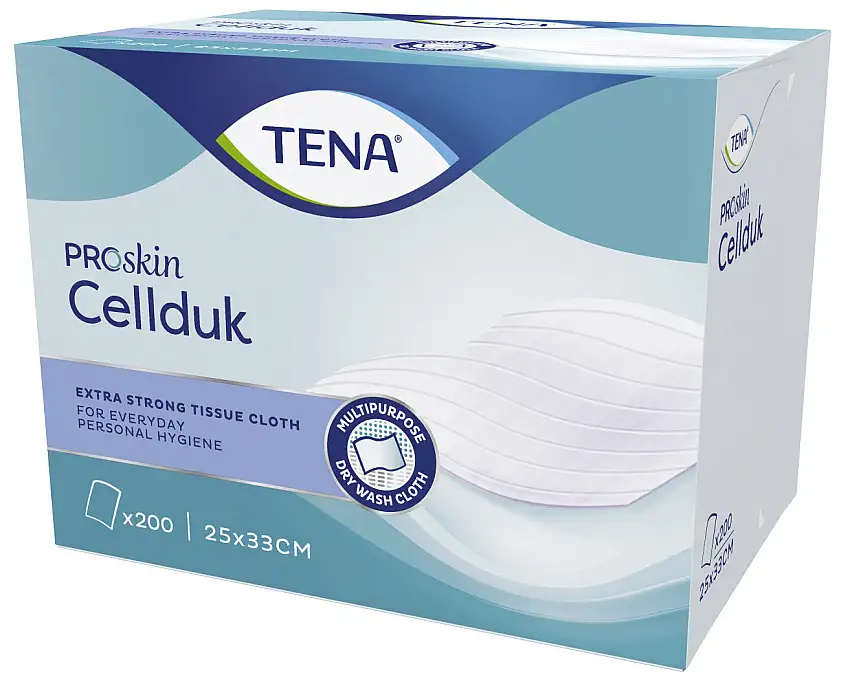Tena Cellduck proskin towel - Tena - L. 33 x W. 25 cm - 200 units