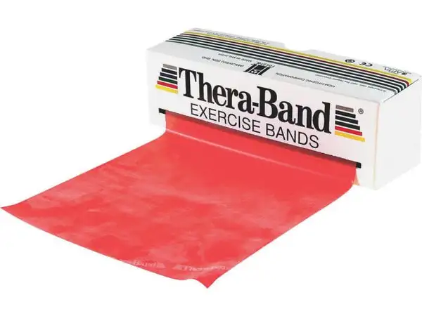 Thera-Band Fitnessband rot, mittel, 5.5 m