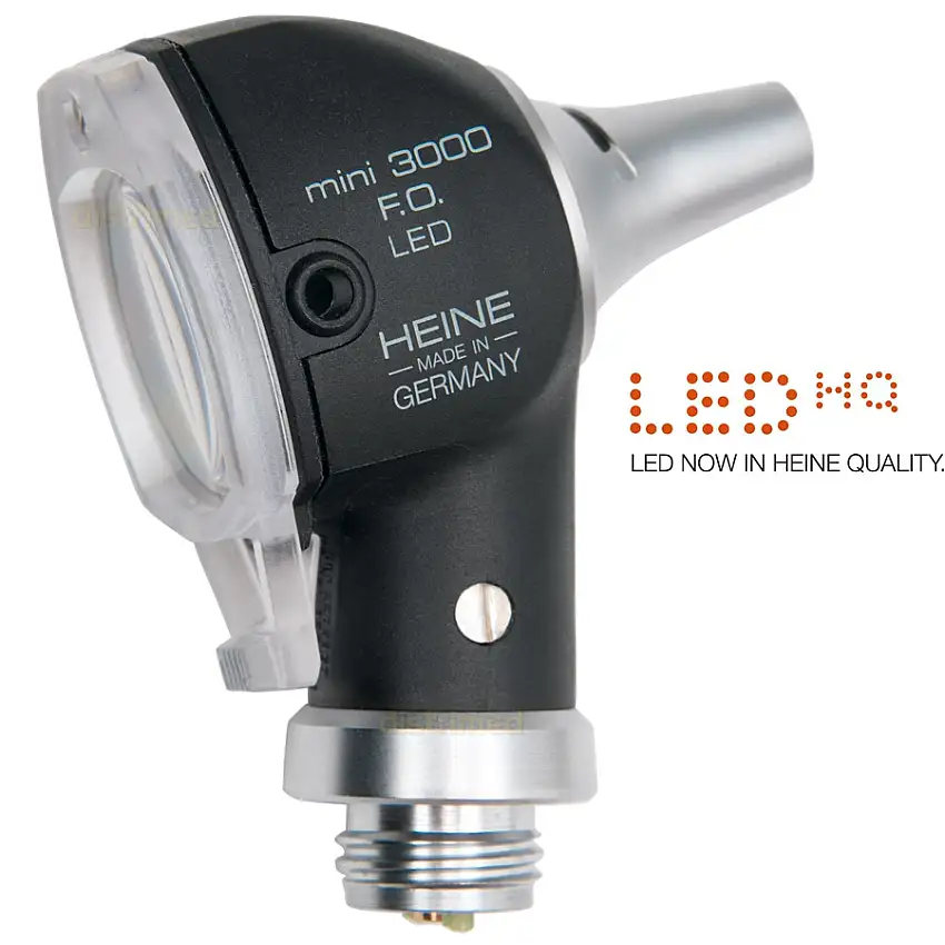 Tête d'otoscope HEINE Mini 3000 à Fibres optiques LED