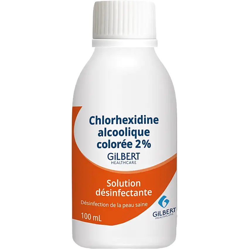 Chlorhexidine alcoolique colorée 2% Gilbert - 100 ml