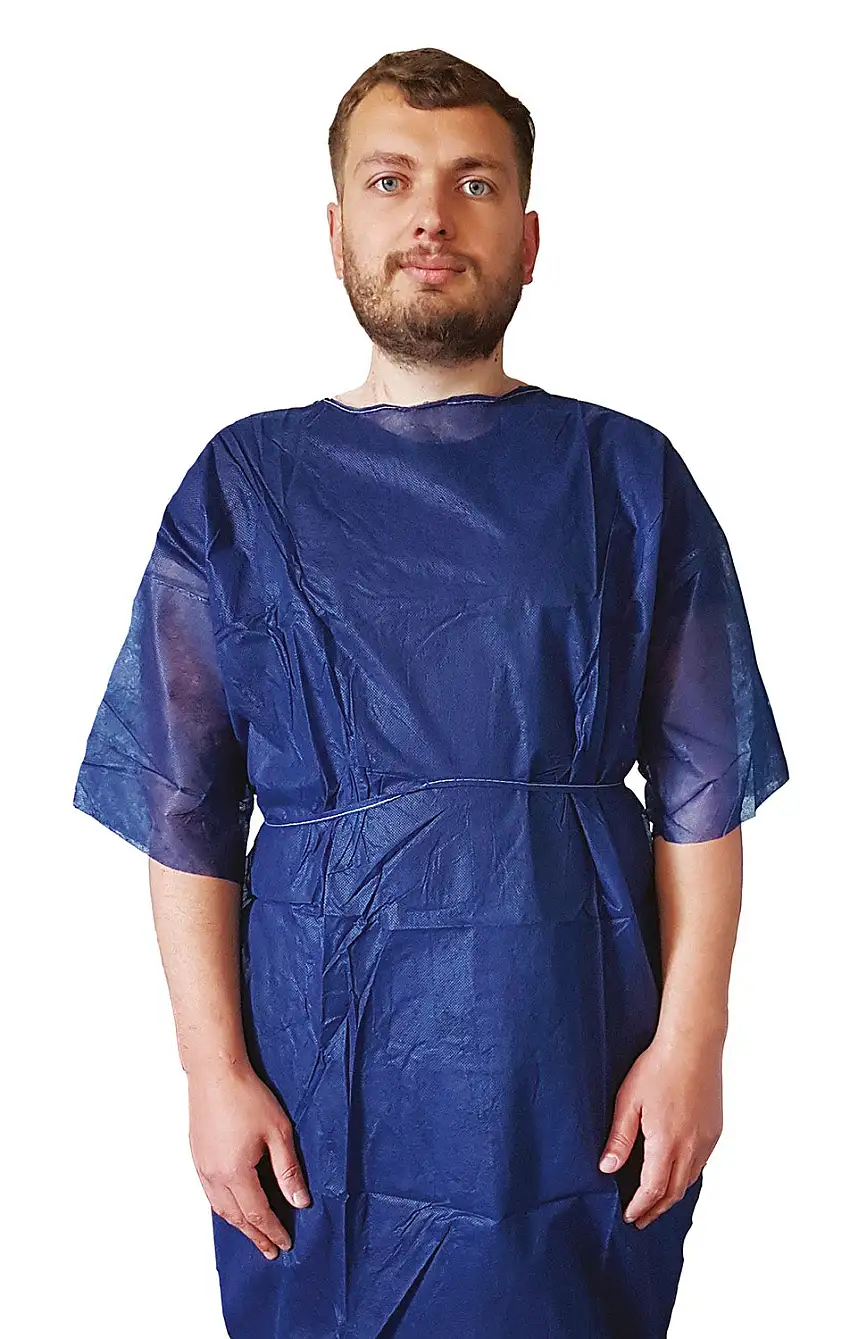 10 Opaque Visitor Blouses Blue TU - MEDI STOCK