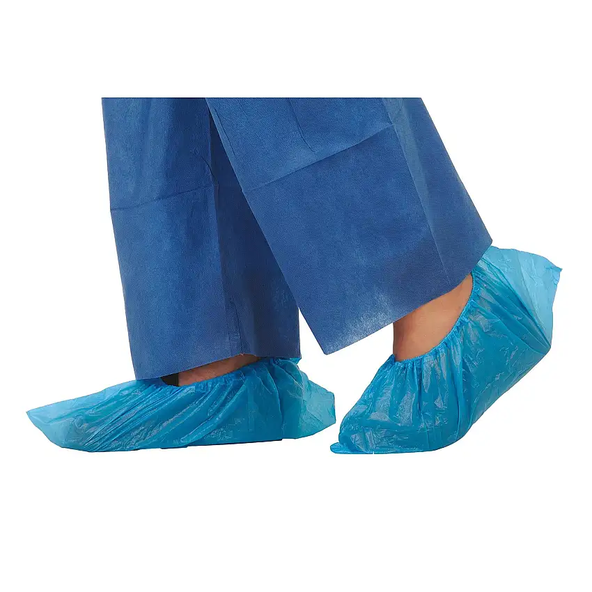 Bag of 100 blue non-woven overshoes - My Medical