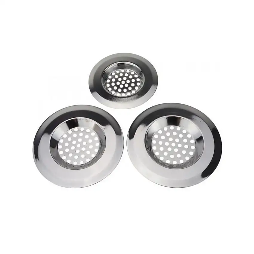 Set of metal sink filters to prevent loss of strawberries - 3 rooms