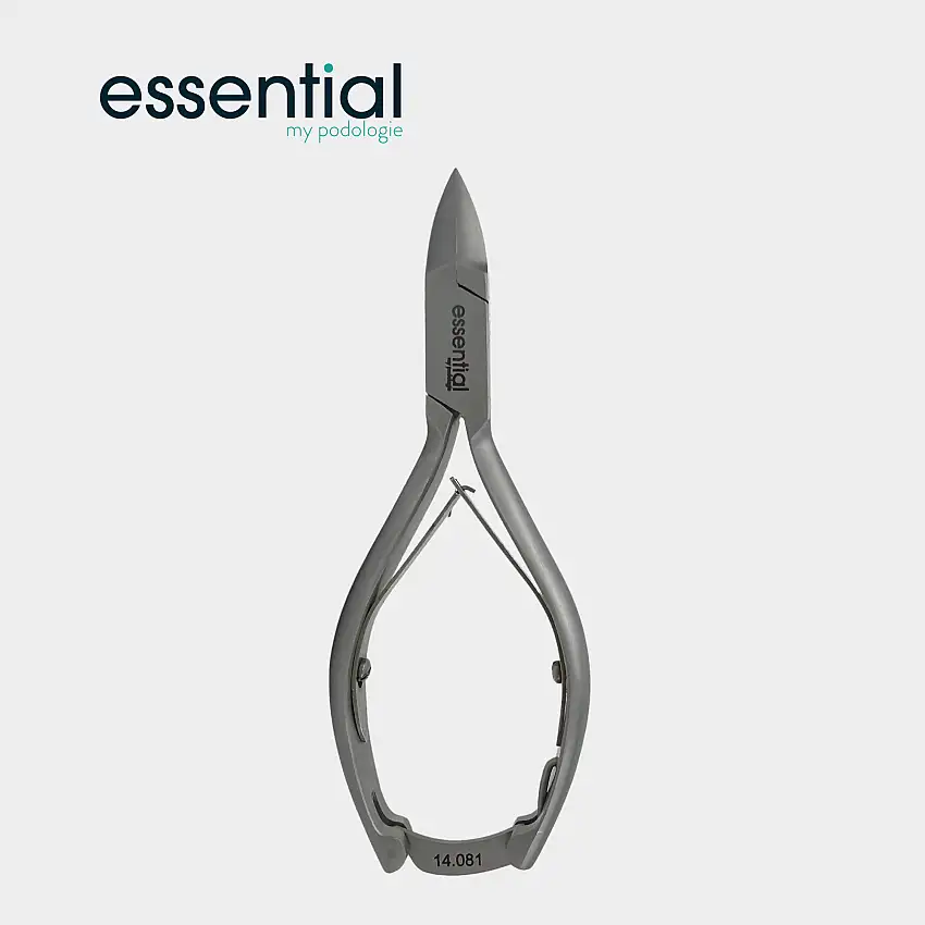 Nail clippers - Straight cut - Tapered jaws - 13.5 cm - Stainless steel - Straight beak - Essential by My Podologie