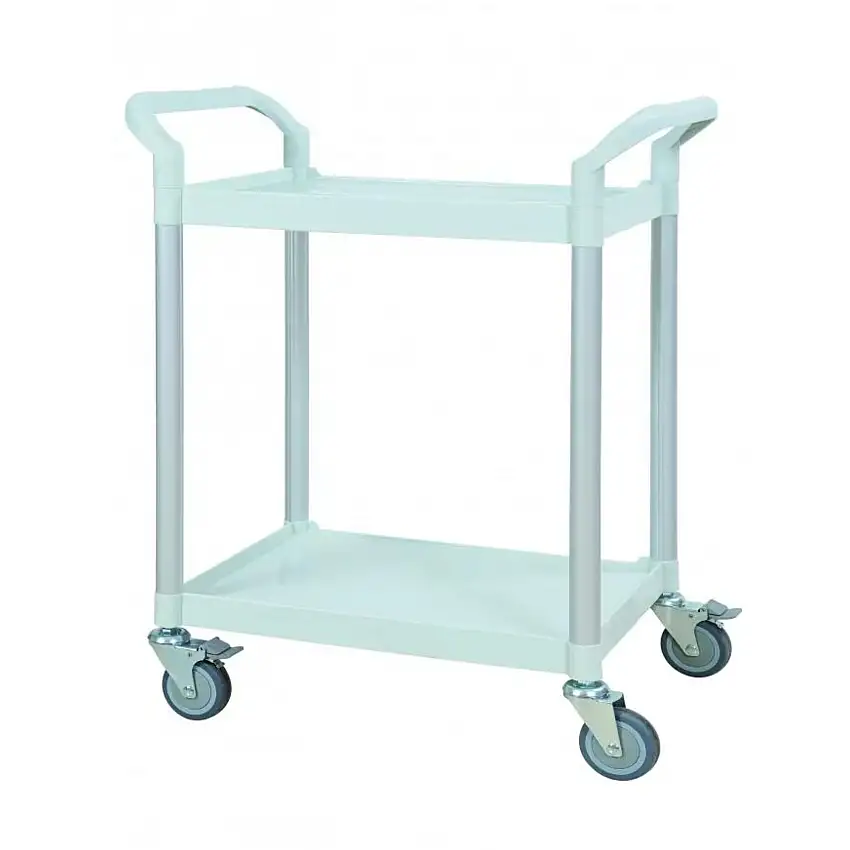 ABS pedestal table - Euromédis - 2 trays - 620x450mm