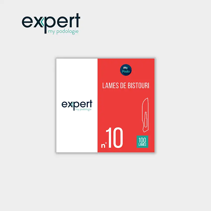100 Sterile Scalpel Blades - Expert by My Podologie - No. 10