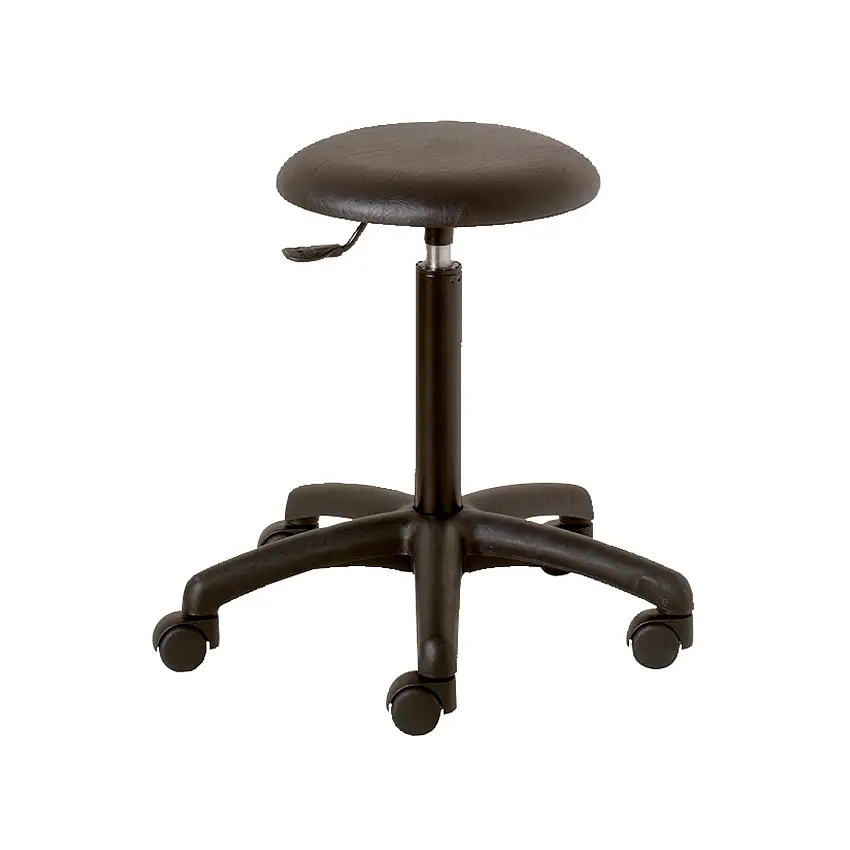 Lacquered Stool on Casters - Carina Medical - Blue