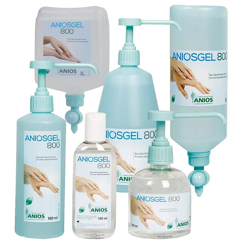 Gel hydroalcoolique et antiseptique Aniosgel 800