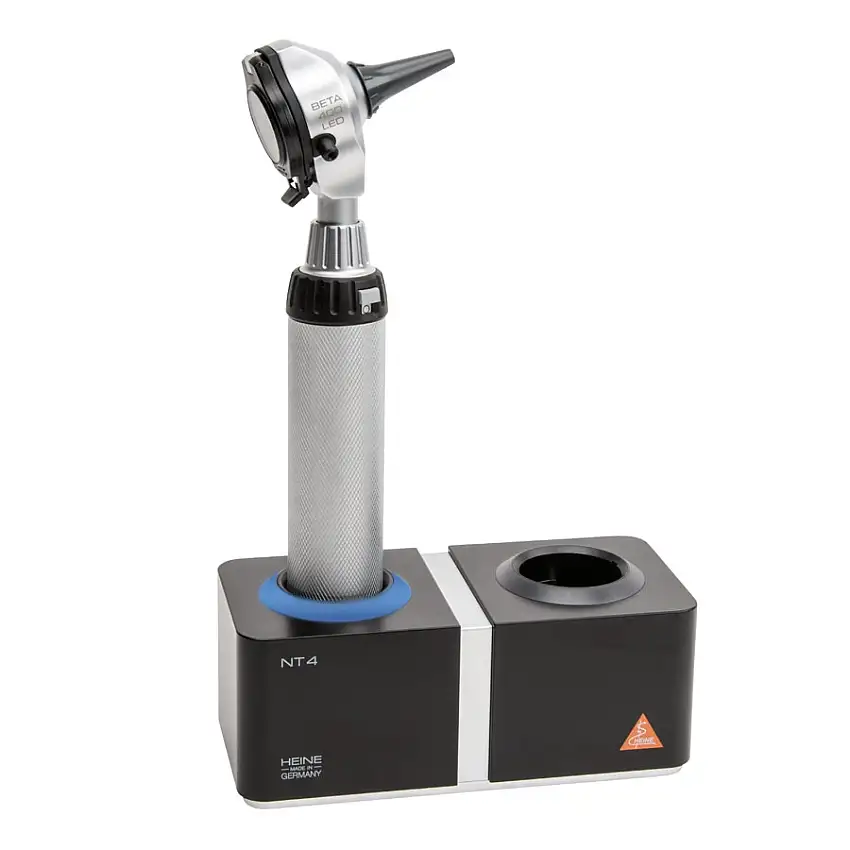 Otoscope à fibres optiques LED Heine Beta 400 + chargeur NT4