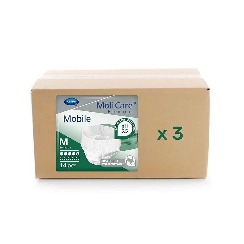 Brief Molicare Premium Mobile - 5 drops - M - carton 3x14U - Hartmann