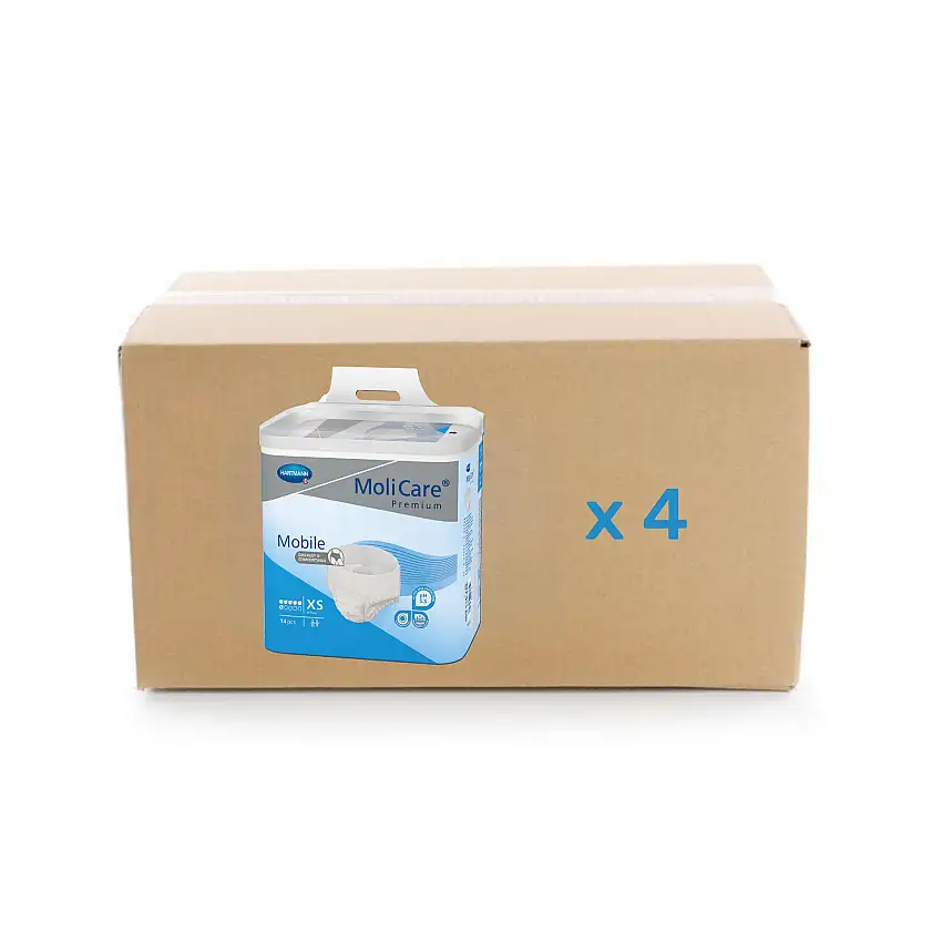 Brief Molicare Premium Mobile - 6 drops - XS - carton 4x14U - Hartmann