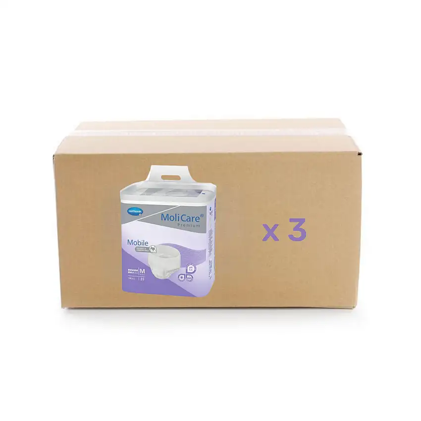 Brief Molicare Premium Mobile - 8 drops - M - carton 3x14U - Hartmann