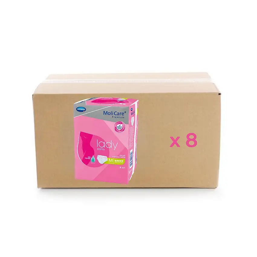 Molicare Premium Lady Pants - 5 Drops - M - carton 8x8U Hartmann
