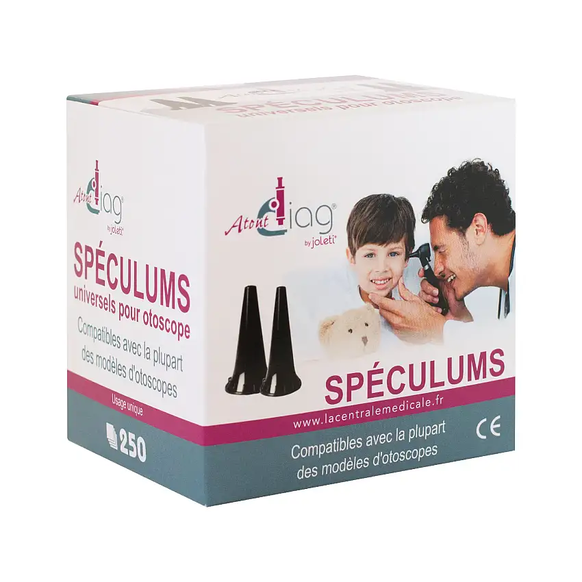 Single Use Ear Speculum (multiple options) - JOLETI - 2.5 mm - 1 box of 250
