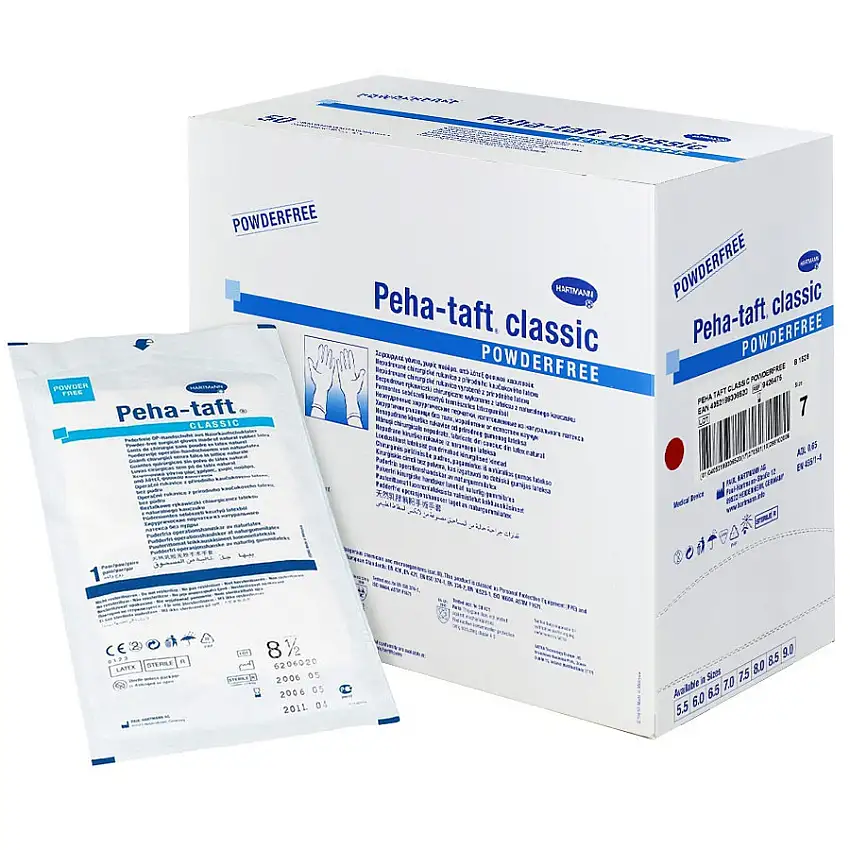 Gants d'intervention latex non poudrés stériles Peha-taft Classic HARTMANN