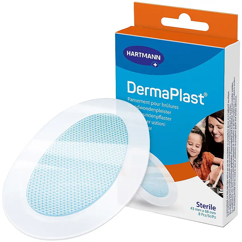 Pansement hydrogel DermaPlast Hartmann pour brûlures