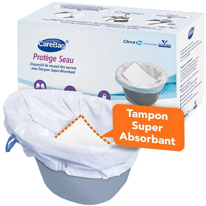 Sac protège seau de chaise percée Carebag