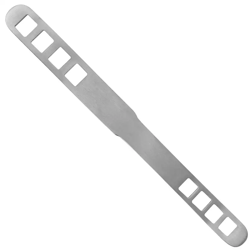 Abaisse-langue de Bruening fenêtré inox