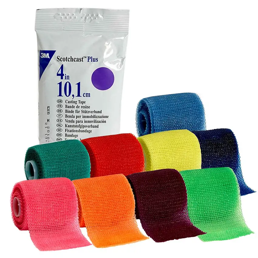 Bande de résine SCOTCHCAST PLUS 10,1 cm x 3,6 m - Couleurs