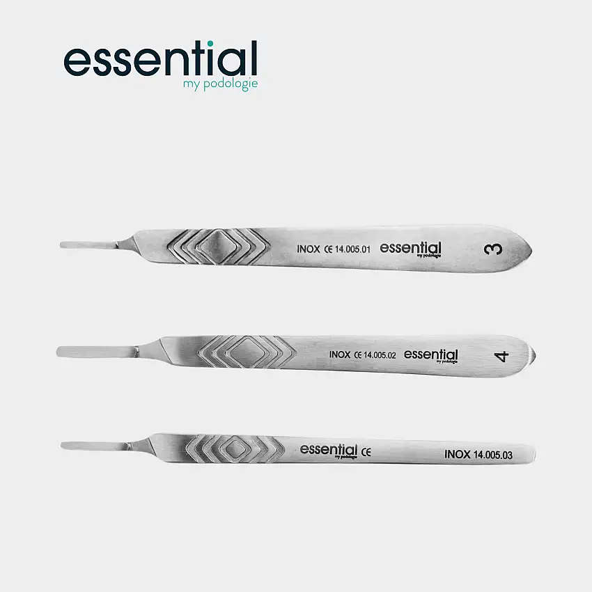 Scalpel blade holder handle - Stainless steel - Essential by My Podologie - No. 3