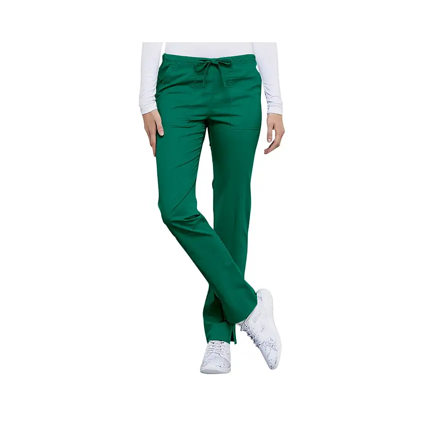 Avignon - Slim drawstring pants - Women - Cherokee - Hunter Green / xxs