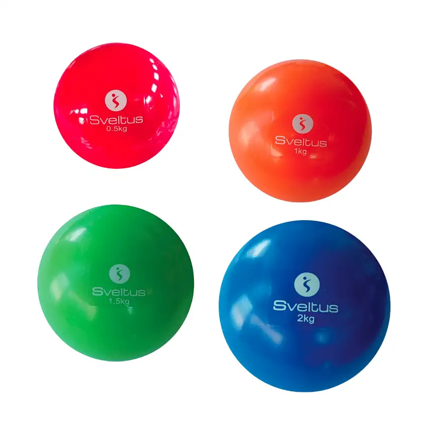 Weighted Ball - 4 models - Sveltus - Red: 0.5 kg - diameter 10 cm