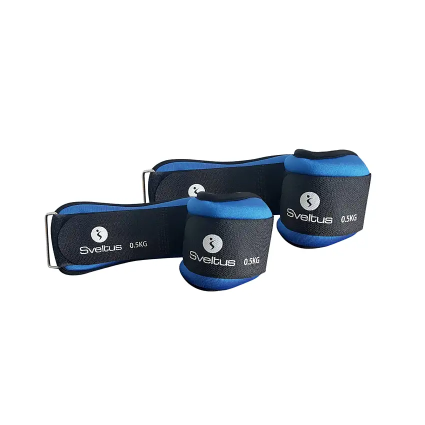 Weighted bracelet X2 - 0.500/2kg - Sveltus - 0.500 kg x2 - (E) 2 cm - (L) 18 cm - (W) 8 cm