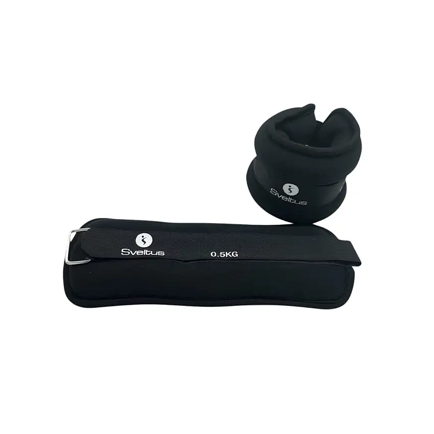 Neoprene weighted band x2 - 0.500/1kg - Sveltus - 500 kg x2 - (E) 2.5 cm - (L) 23 cm - (W) 8 cm