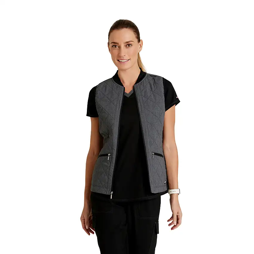 Lya - Thermal Sleeveless Vest - Women - Grey's Anatomy Stretch - Gray / S
