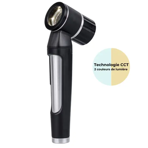 Dermatoscope LuxaScope CCT LED 2.5V Noir - Sans plaque de contact graduée