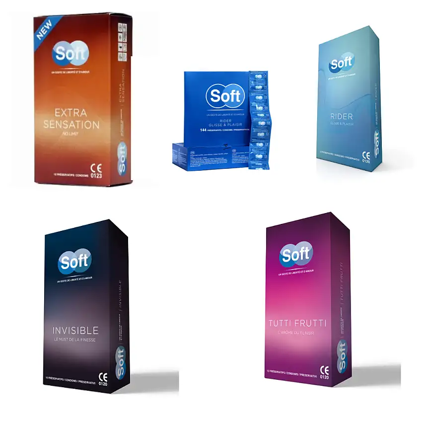 Préservatif masculin SOFT en latex - Classique - Boite de 12